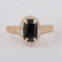 2.16 Ct Cushion Sapphire 9K Gold Ring