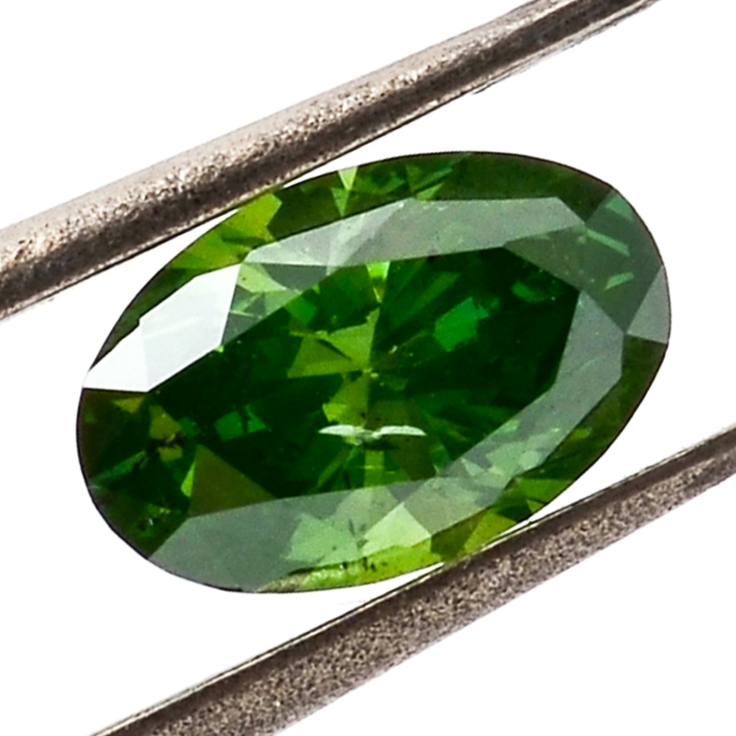 0.38 Green Diamond Oval Loose Diamond