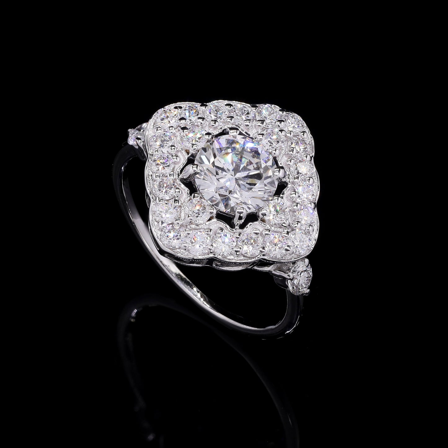 2.03 Carats Lab Grown Diamond 14K Gold Ring
