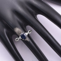 1.50 Ct Oval Mixed Cut Natural Sapphire 950 Platinum Ring