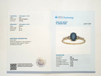 1.41 Ct Oval Natural Sapphire 14K Gold Ring