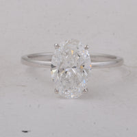 2.57 Carats Lab Grown Diamond 14K Gold Ring