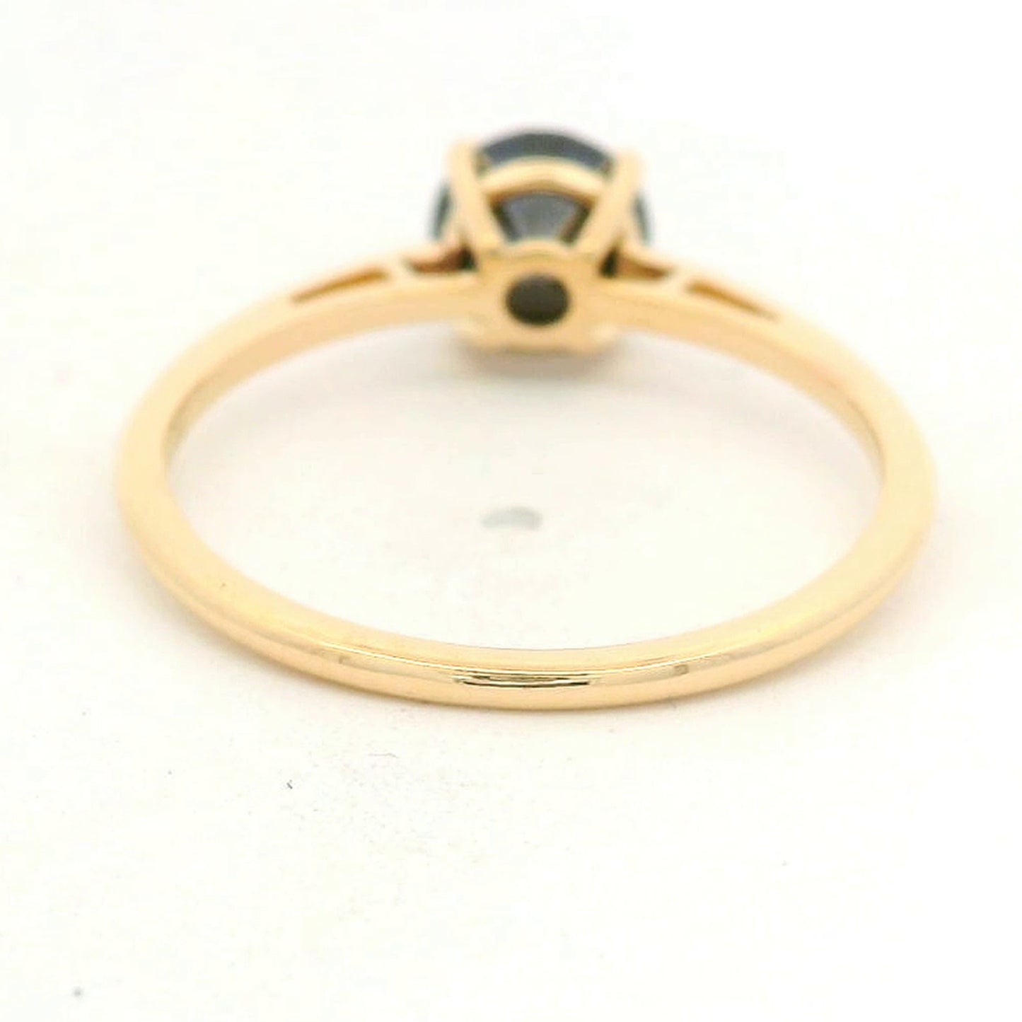 1.14 Ct Round Black Diamond 14K Gold Ring