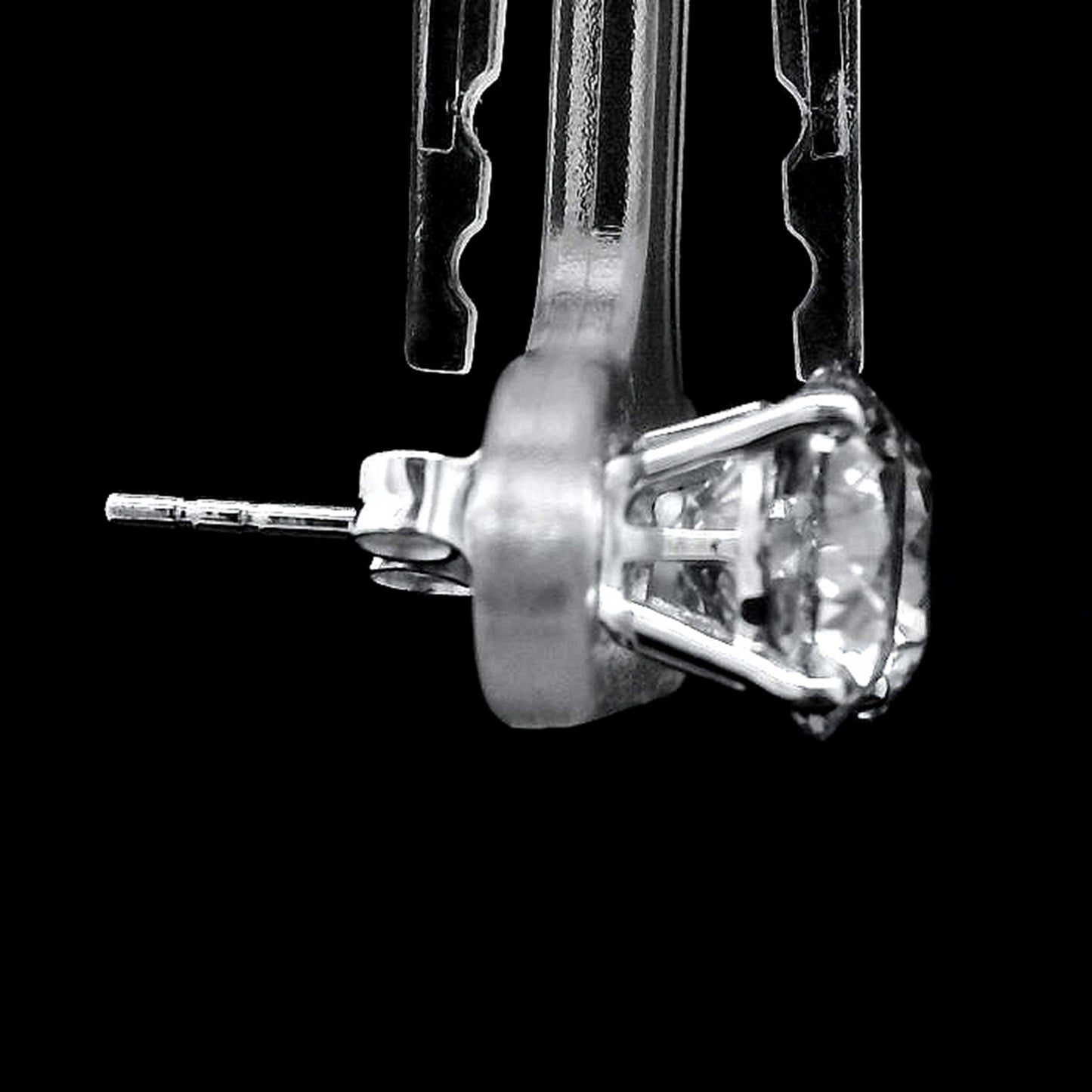 4.15 Carats Lab Grown Diamond 14K Gold Earrings