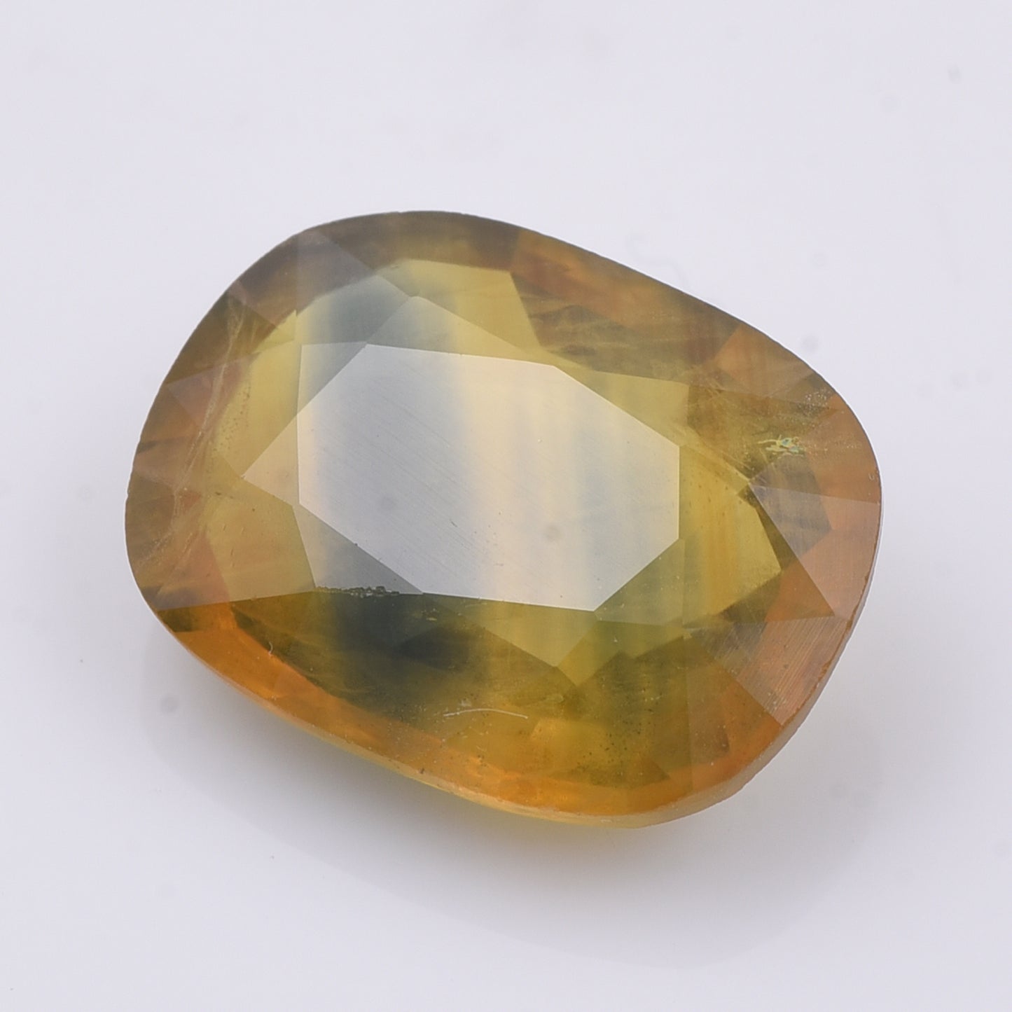 5.3 Natural Corundum Yellow Sapphire Rectangular Cushion Mixed Cut Gemstone