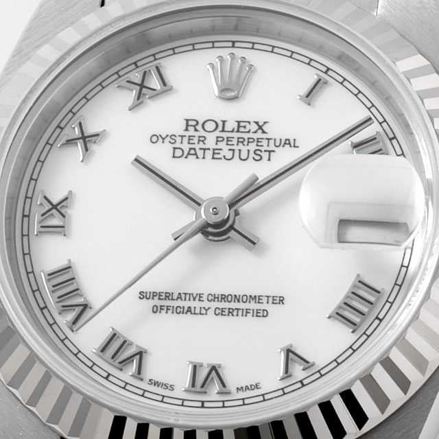 Rolex Datejust 79174 White Roman P Series Pre-owned Women's