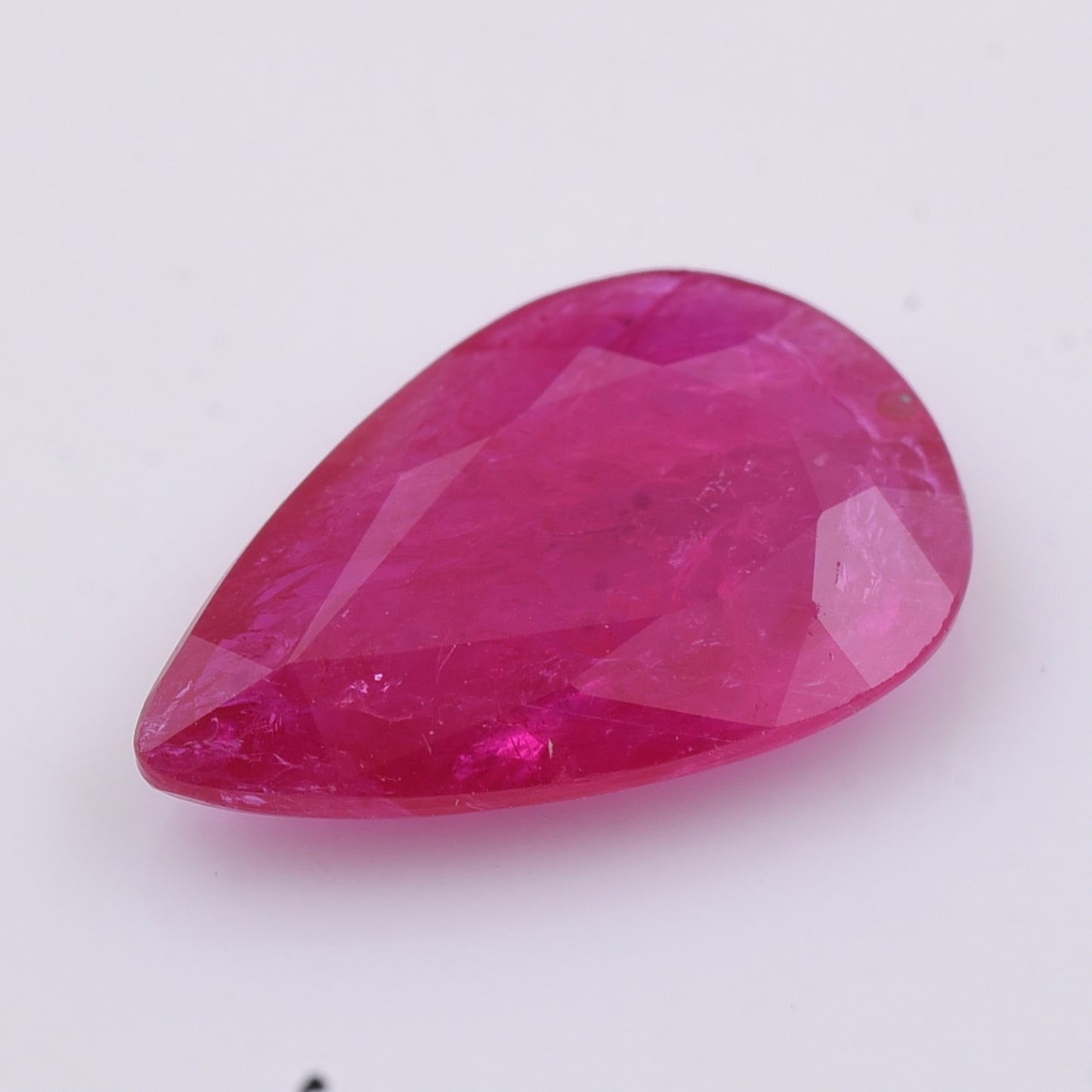 2.03 Natural Corundum Ruby Pear Mixed Cut Gemstone