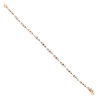 3.66 Ct Trillion Tanzanite 14K Gold Bracelet