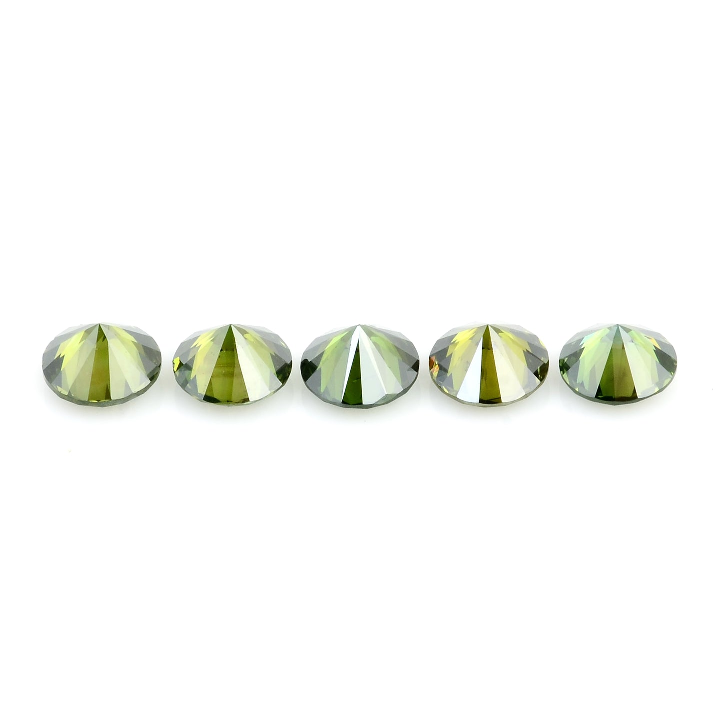 0.76 Green Diamond Round Loose Gemstone