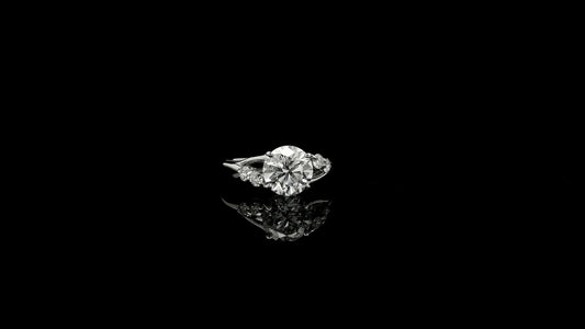 1.68 Ct Round Lab Grown Diamond 14K Gold Ring