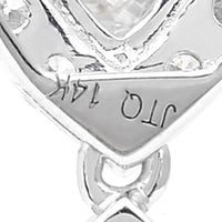 2.98 Carats Lab Grown Diamond 14K Gold Pendant