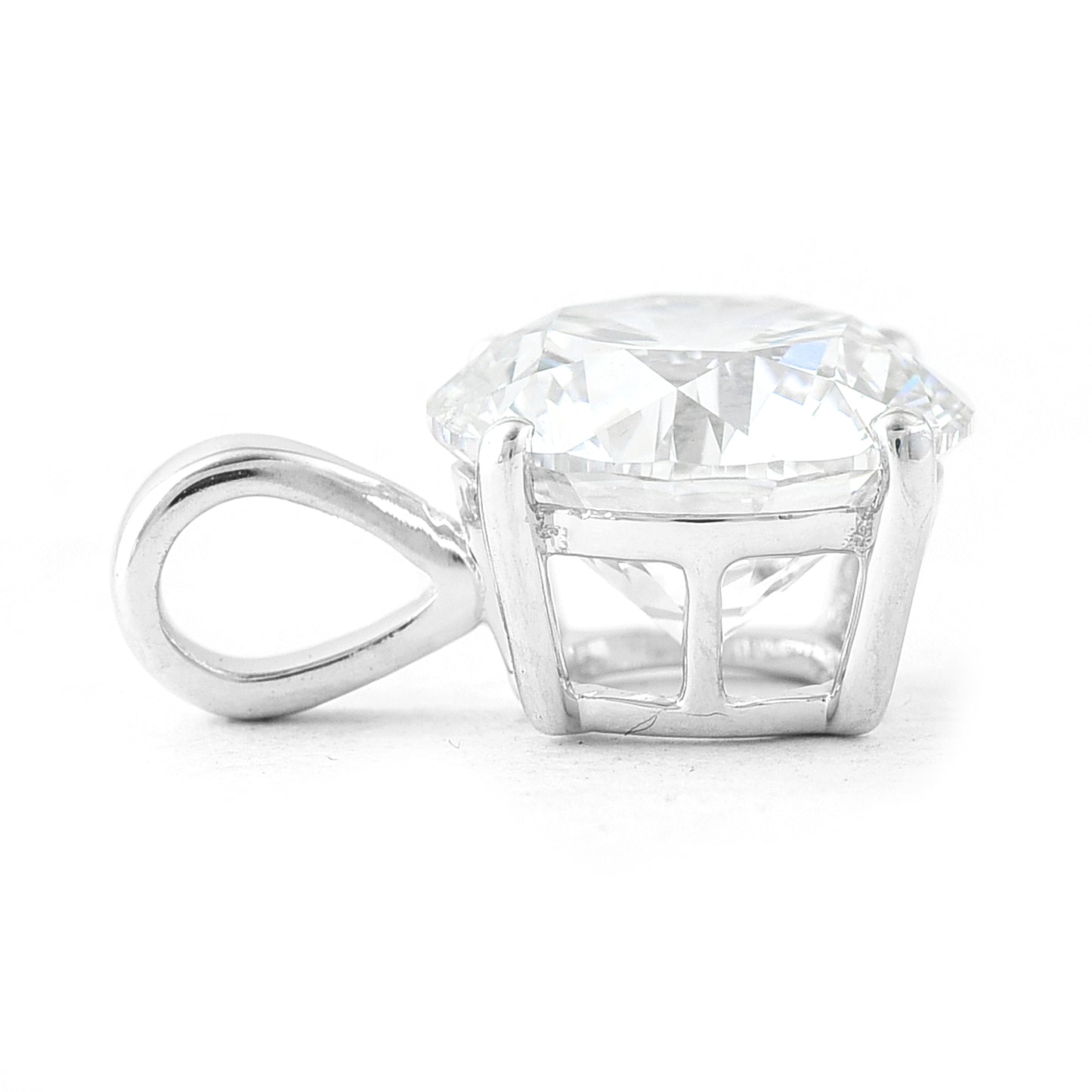 2.00 Carats Lab Grown Diamond 14K Gold Pendant
