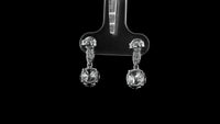 3.15 Carats Lab Grown Diamond 14K Gold Earrings