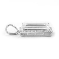 2.95 Carats Lab Grown Diamond 14K Gold Pendant