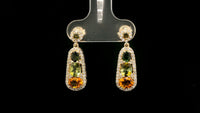 2.15 Ct Oval Tourmaline 14K Gold Earrings