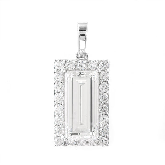 2.95 Carats Lab Grown Diamond 14K Gold Pendant