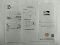 2.78 Ct Octagon Lab Grown Diamond 950 Platinum Ring