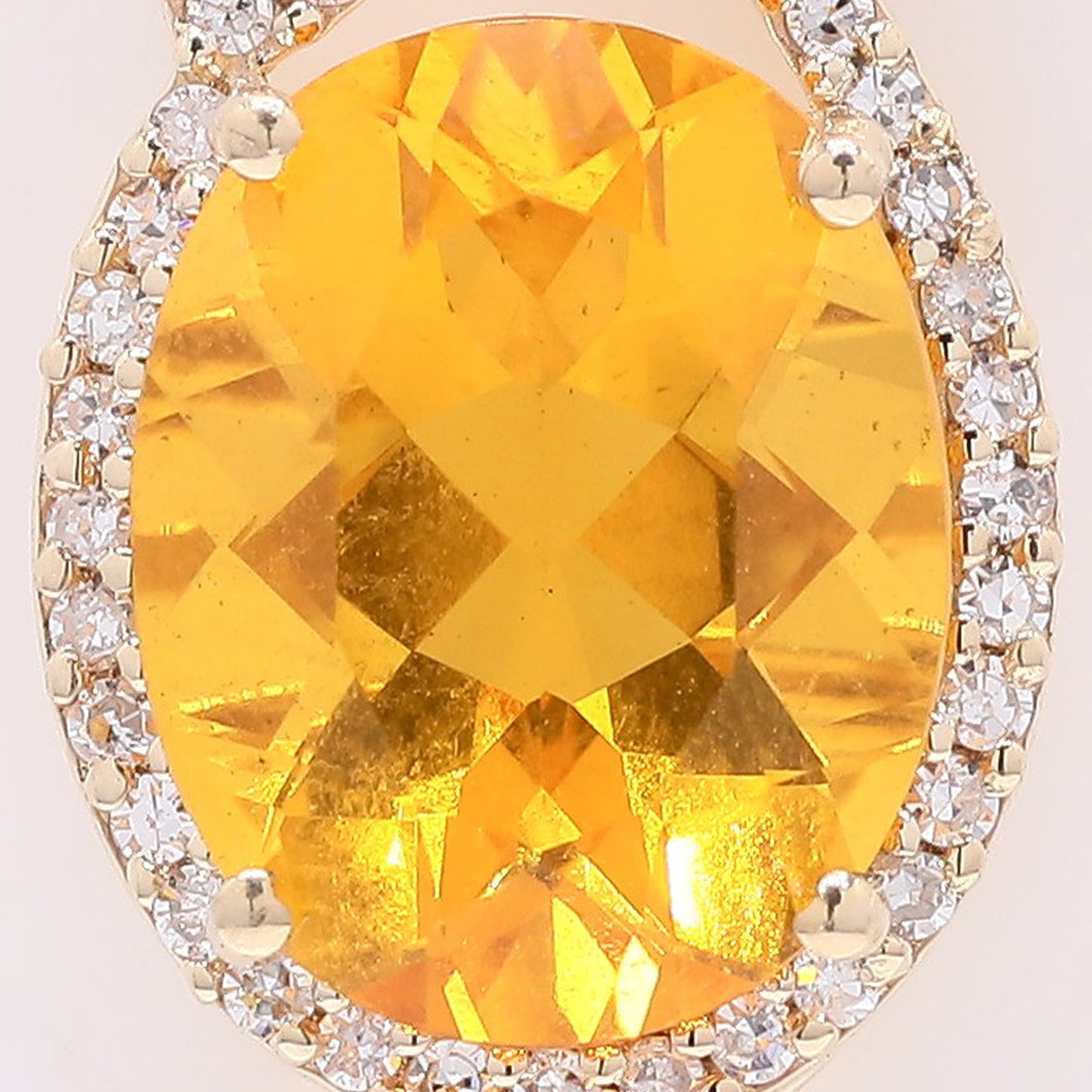 2.11 Ct Oval Mixed Cut Natural Fire Opal 14K Gold Pendant