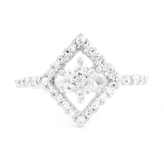 2.41 Ct Cubic Zirconia 925 Sterling Silver Ring