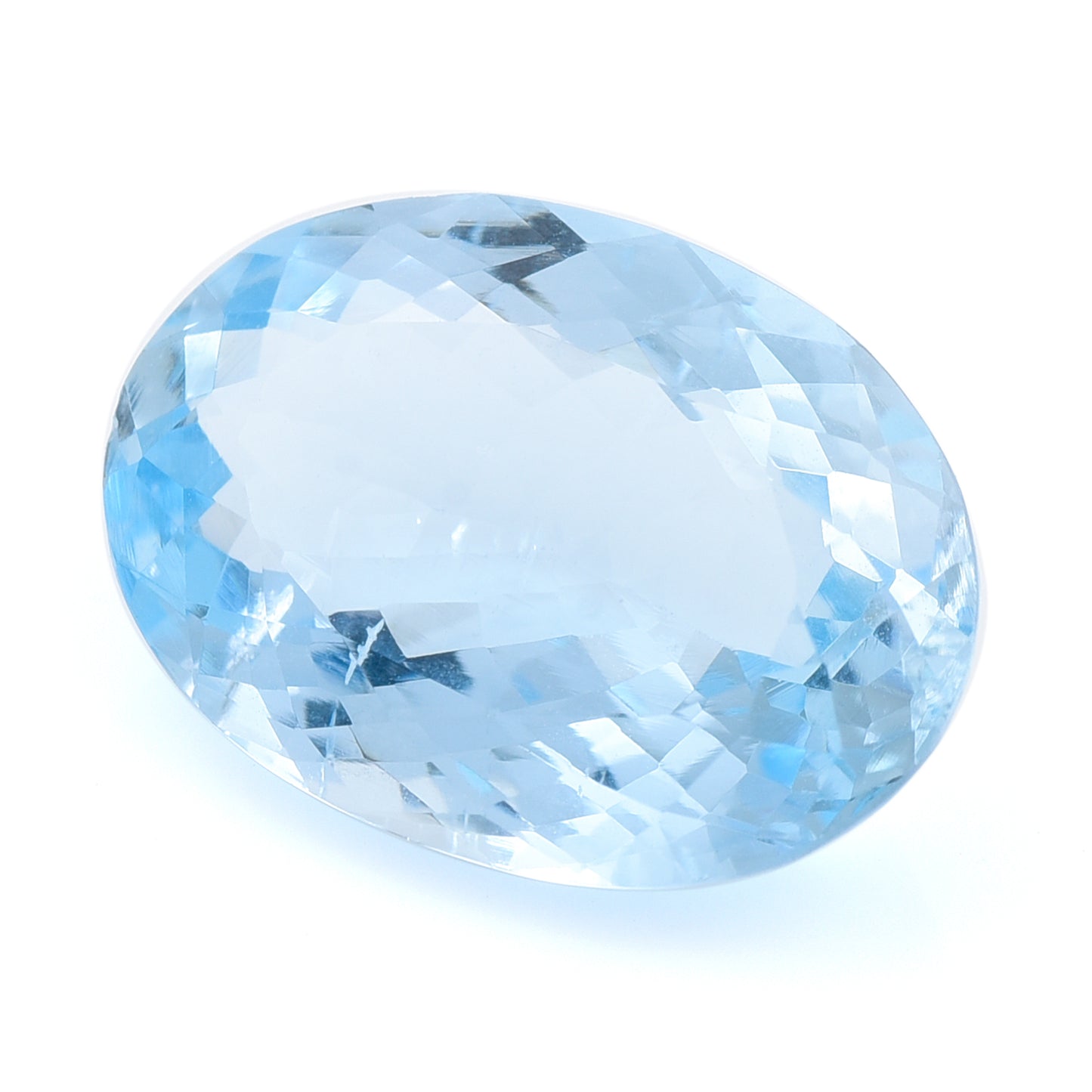 7.47 Natural Beryl Aquamarine Oval Mixed Cut Gemstone