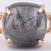 3.69 Ct Cushion Cabochon Cut Natural Spinel 14K Gold Ring
