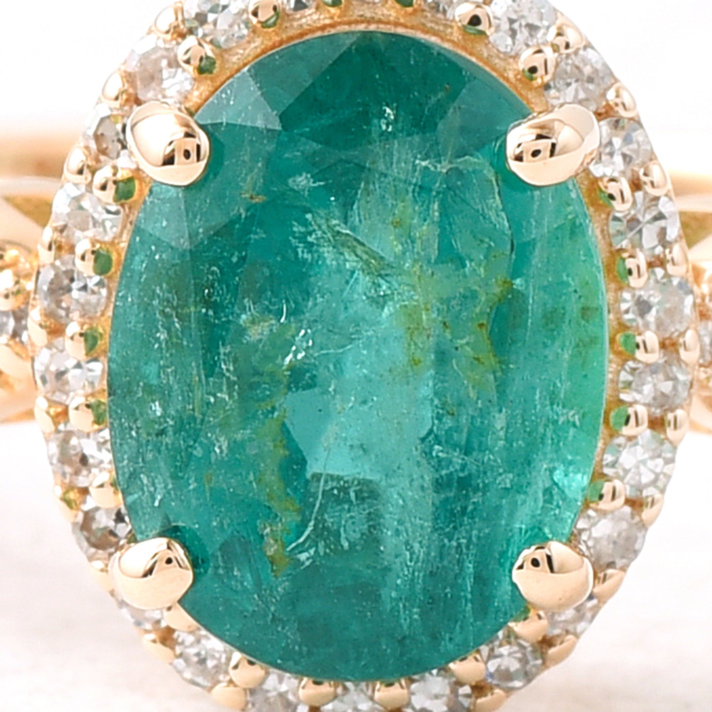 1.81 Ct Oval Emerald 14K Gold Ring
