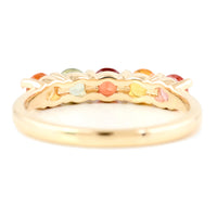 1.00 Ct Round Multi Sapphire 14K Gold Ring