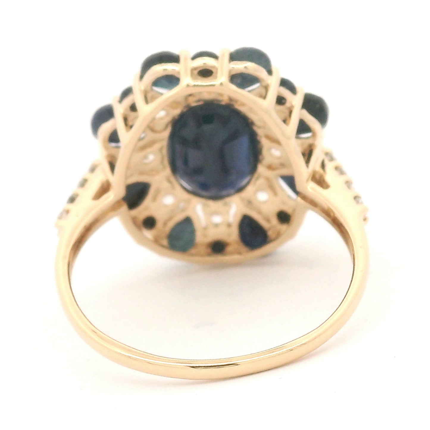 4.57 Ct Oval Sapphire 14K Gold Ring