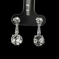 4.41 Ct Round Lab Grown Diamond 14K Gold Earrings