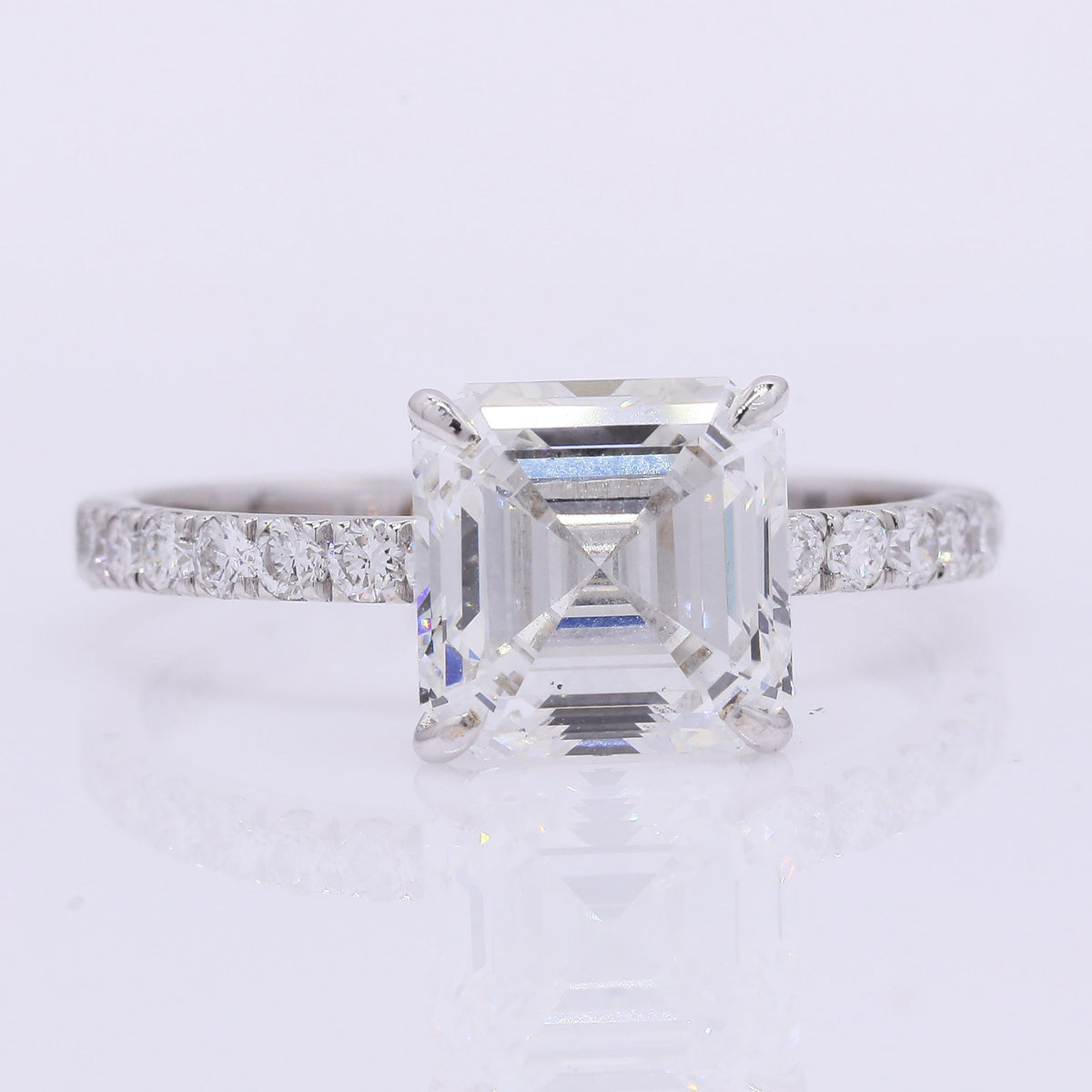 3.22 Carats Lab Grown Diamond 14K Gold Ring