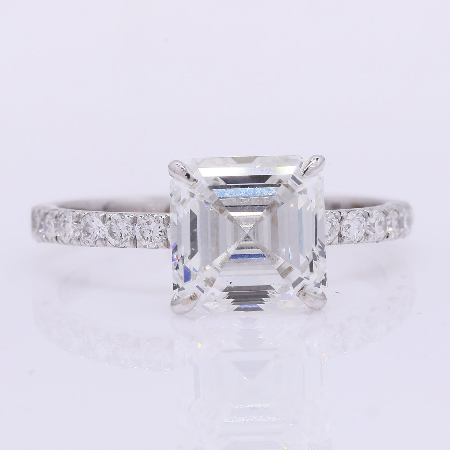 3.22 Carats Lab Grown Diamond 14K Gold Ring