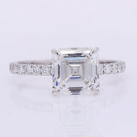 3.22 Carats Lab Grown Diamond 14K Gold Ring