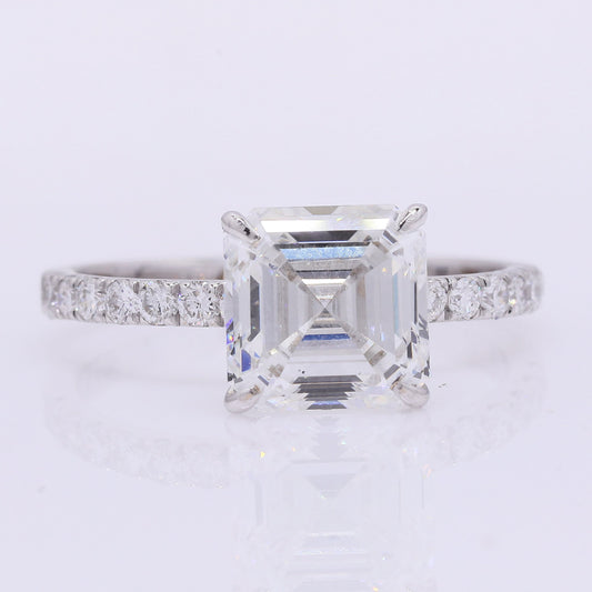 3.22 Carats Lab Grown Diamond 14K Gold Ring