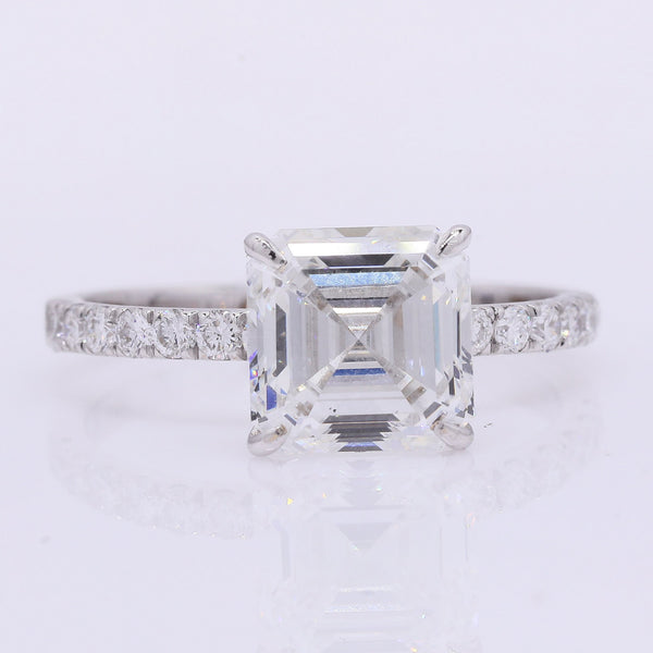 3.22 Carats Lab Grown Diamond 14K Gold Ring