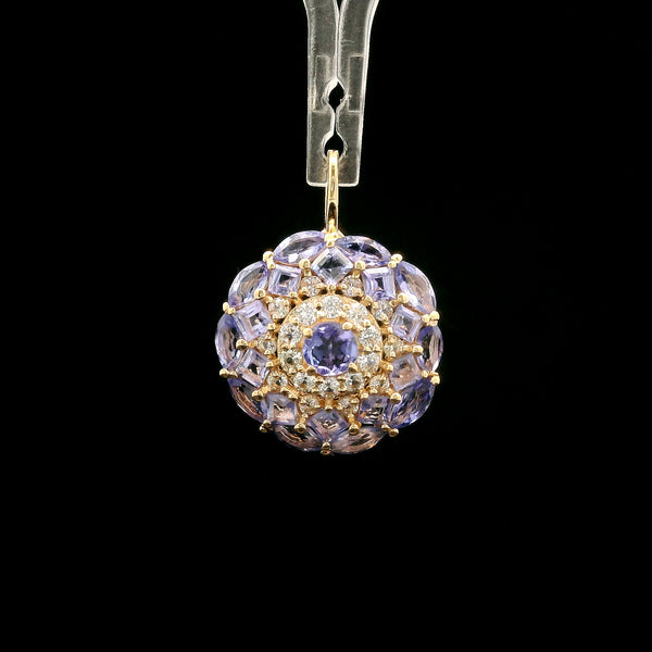 2.01 Ct Round Tanzanite 14K Gold Pendant