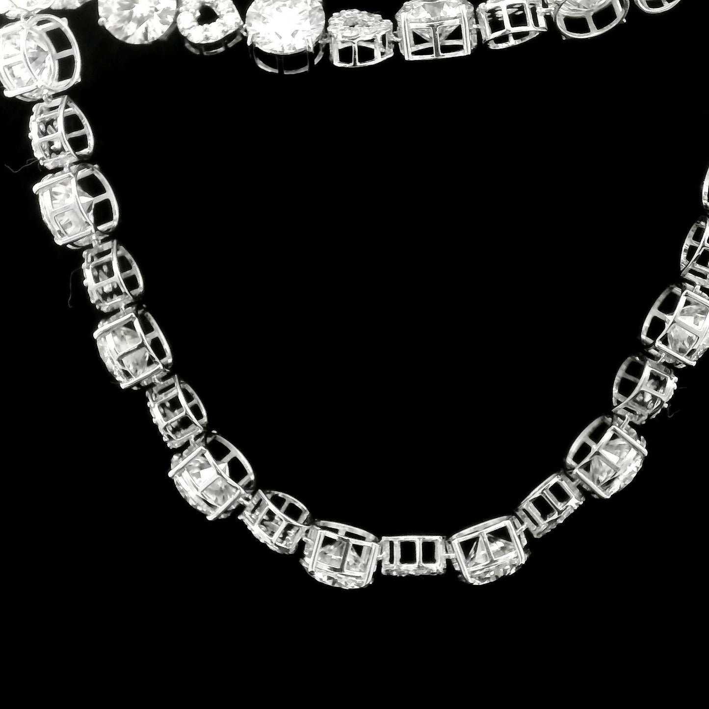 65.58 Ct Round Lab Grown Diamond 14K Gold Necklace