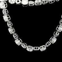 65.58 Ct Round Lab Grown Diamond 14K Gold Necklace