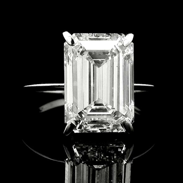 5.65 Carats Lab Grown Diamond 14K Gold Ring