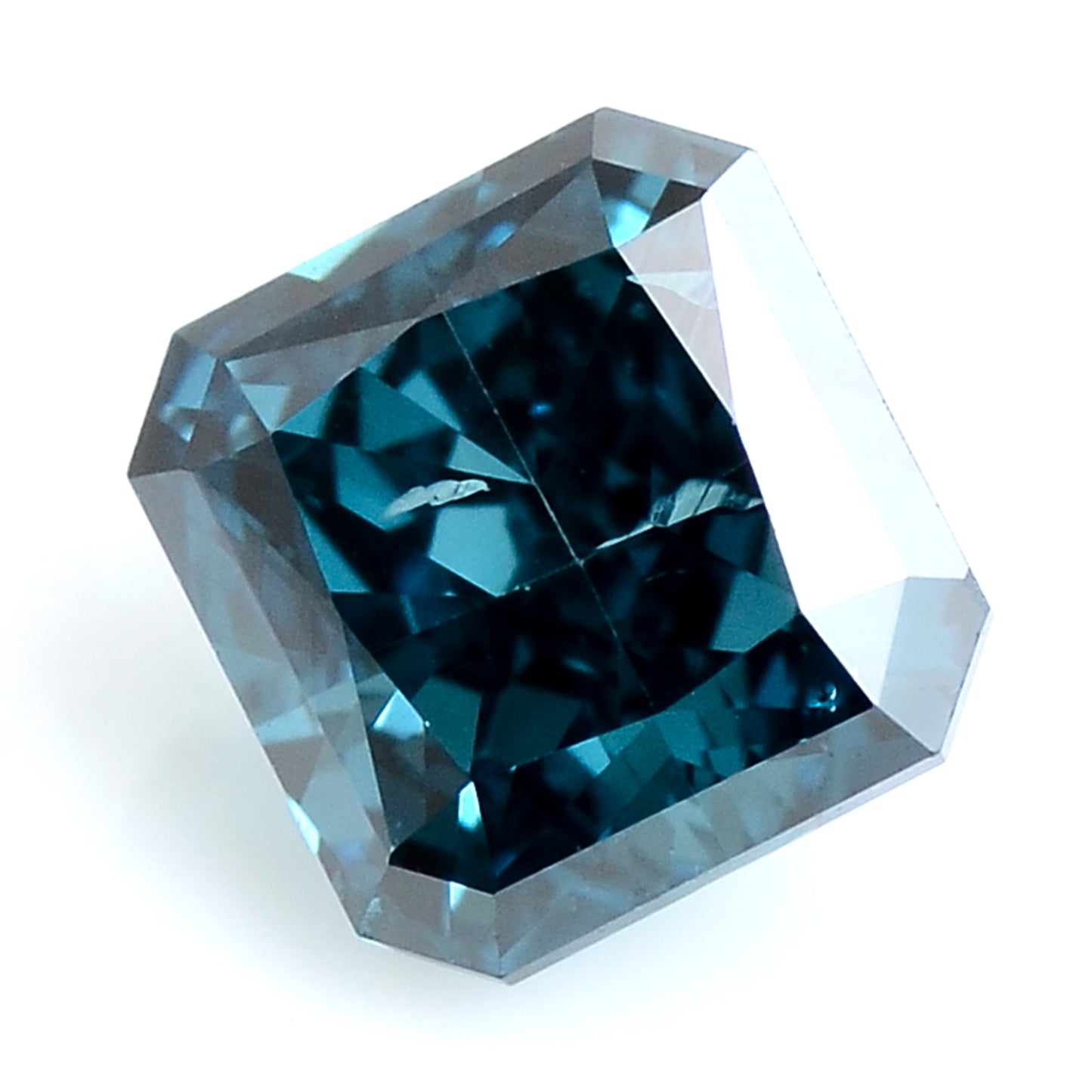 0.32 Carat Blue Diamond Octagon Loose Gemstone