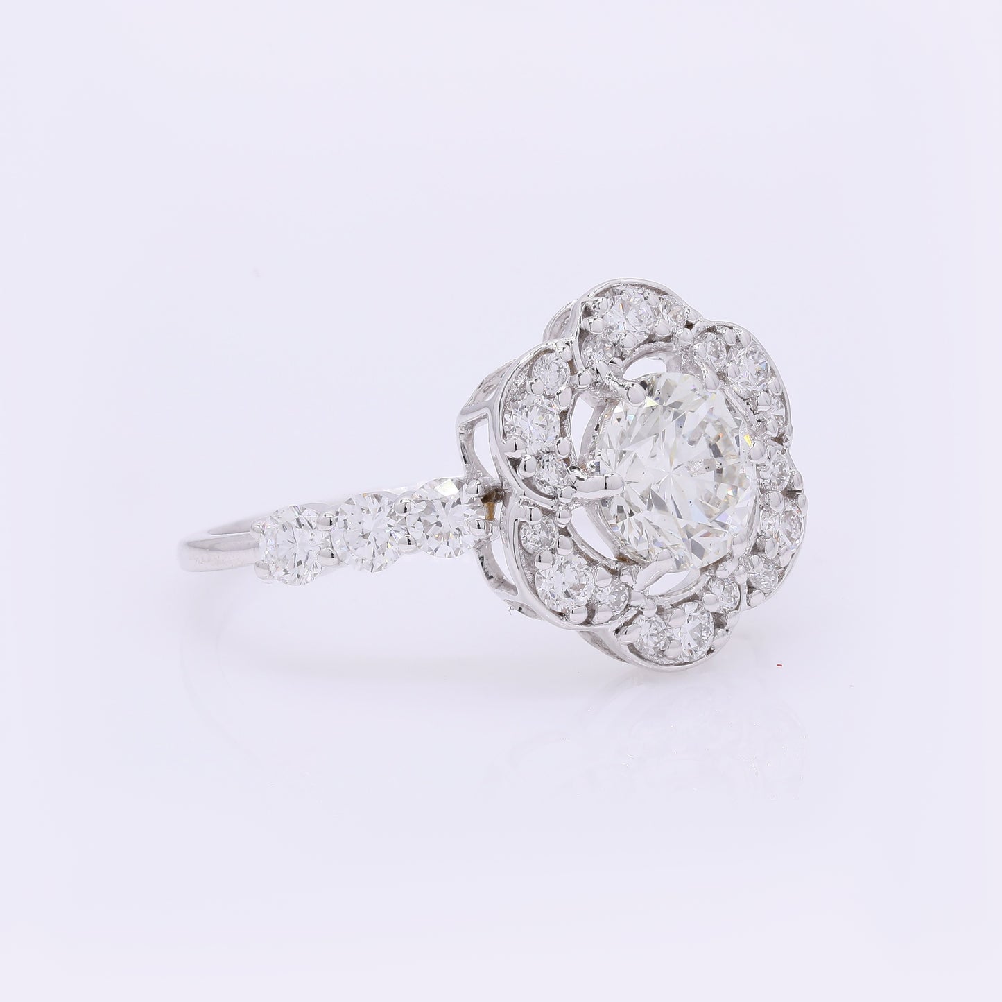 2.05 Carats Lab Grown Diamond 14K Gold Ring