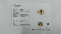 6.53 Ct Rectangular Cushion Mixed Cut Natural Plagioclase Feldspar Sunstone 14K Gold Ring