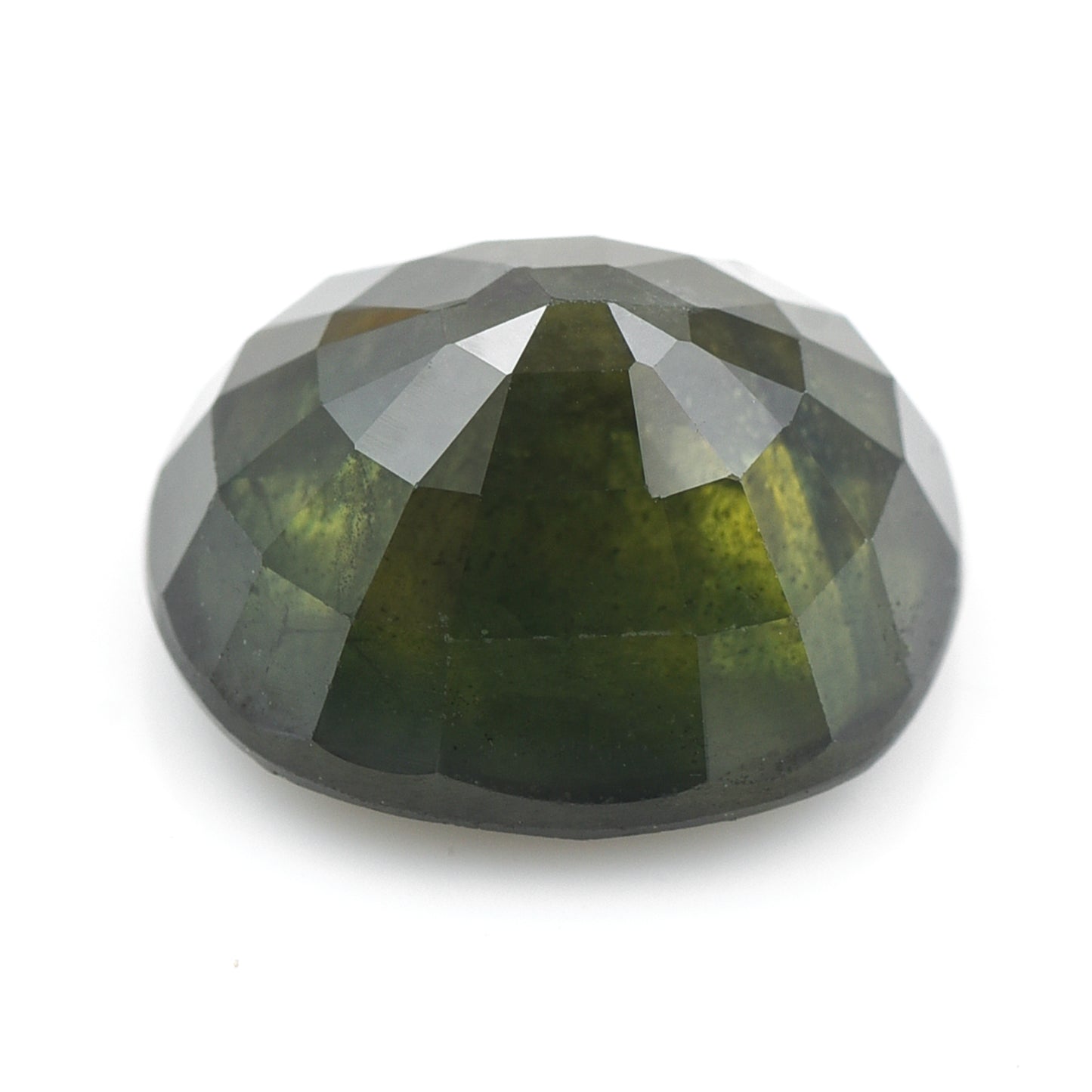 8.3 Natural Corundum Green Sapphire Rectangular Cushion Mixed Cut Gemstone