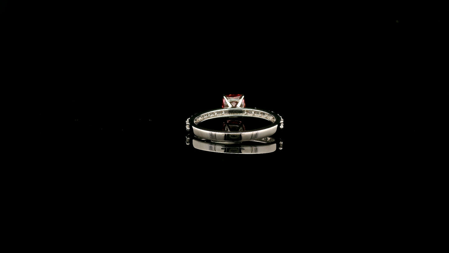 1.41 Carats Pink Lab Grown Diamond 14K Gold Ring