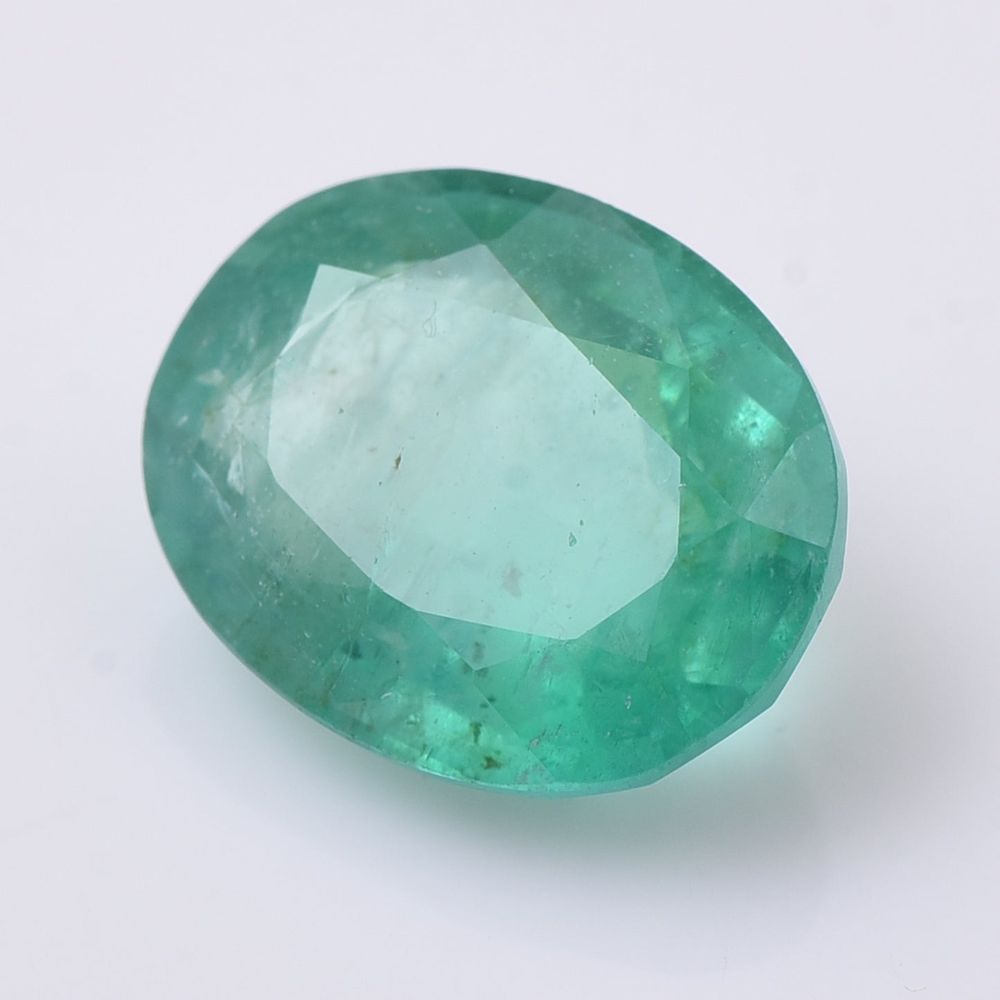 3.15 Natural Beryl Emerald Oval Mixed Cut Gemstone