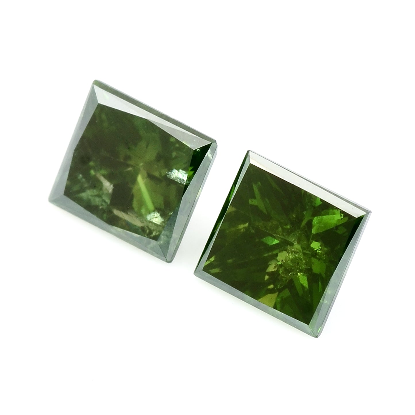 0.61 Green Diamond Sqaure Loose Gemstone