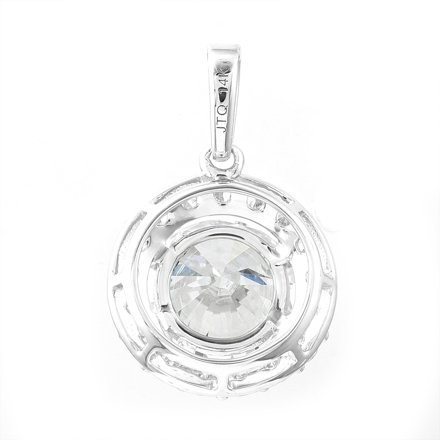 2.86 Carats Lab Grown Diamond 14K Gold Pendant