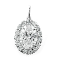 2.47 Carats Lab Grown Diamond 14K Gold Pendant