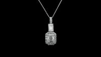3.61 Carats Lab Grown Diamond 14K Gold Pendant