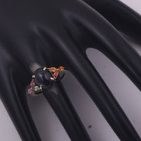 5.74 Ct Oval Sapphire 9K Gold Ring