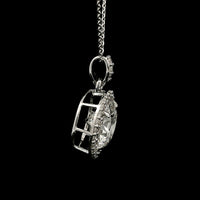 3.50 Carats Lab Grown Diamond 14K Gold Pendant